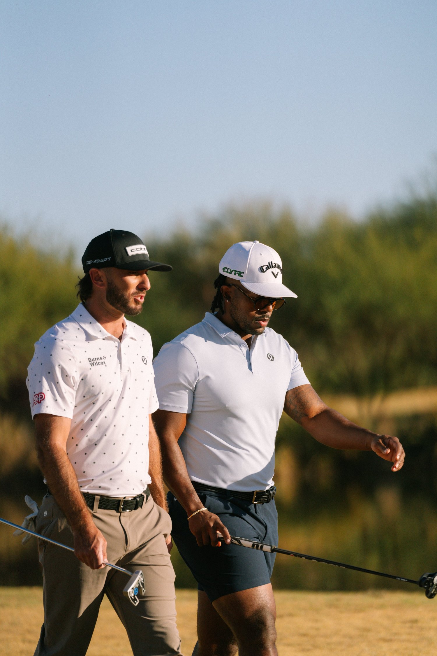 Two players walking the course
